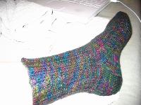 retro rib multicolor sock